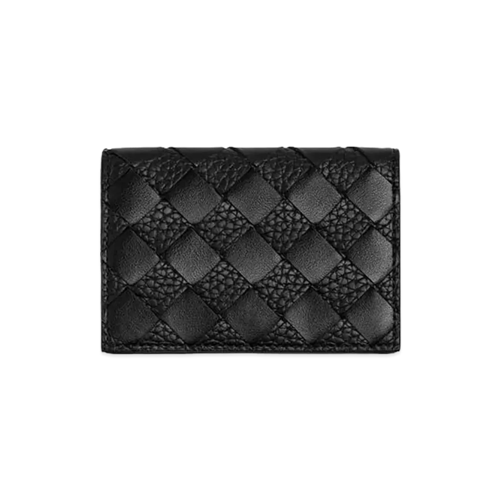 Bottega Veneta Intrecciato Business Card Case "Black"