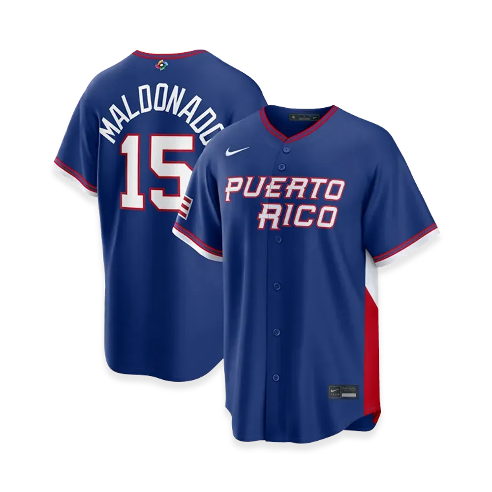 Nike 2026WBC World Baseball Classic Martín Maldonado Puerto Rico Baseball Road Stadium Jersey "Royal"
