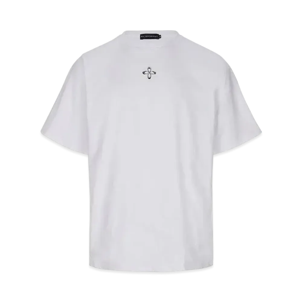 SURGERY Unbalance Metal Clover Logo Slim T-Shirt "White"