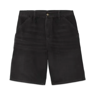 Carhartt WIP Single Knee Short "Black(Stone Canvas)"