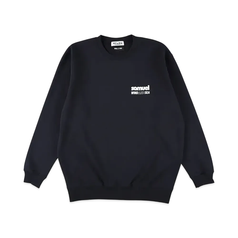 WIND AND SEA x SAMUEL Crewneck Sweatshirt (DAT) "Navy"