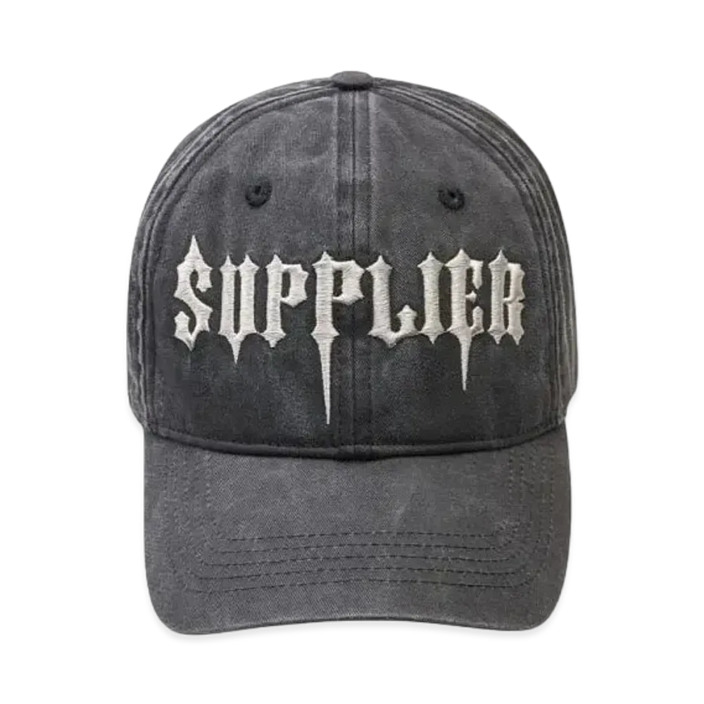 SUPPLIER Stab Logo Denim Cap "Black"