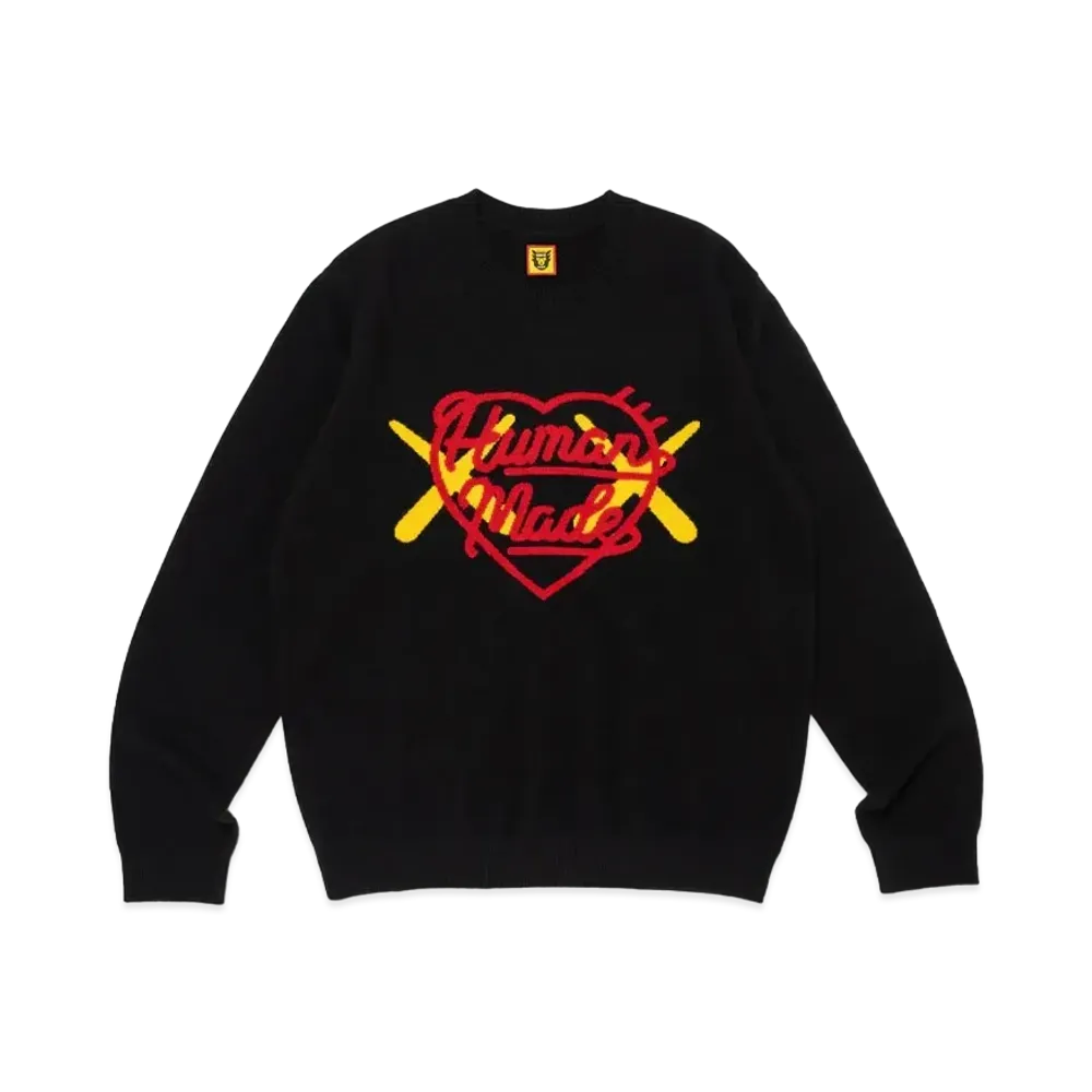 HUMAN MADE x KAWS Made Knit Sweater "Black"