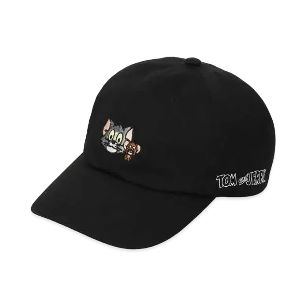 A BATHING APE / TOM AND JERRY CAP "Black"
