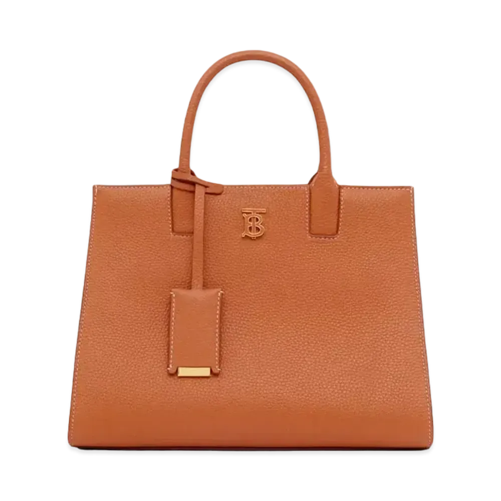 Burberry Grainy Leather Mini Frances Bag "Warm Russet Brown"