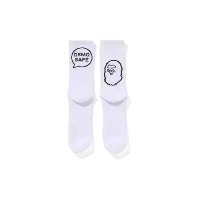 A BATHING APE x Dover Street Market Socks "White"