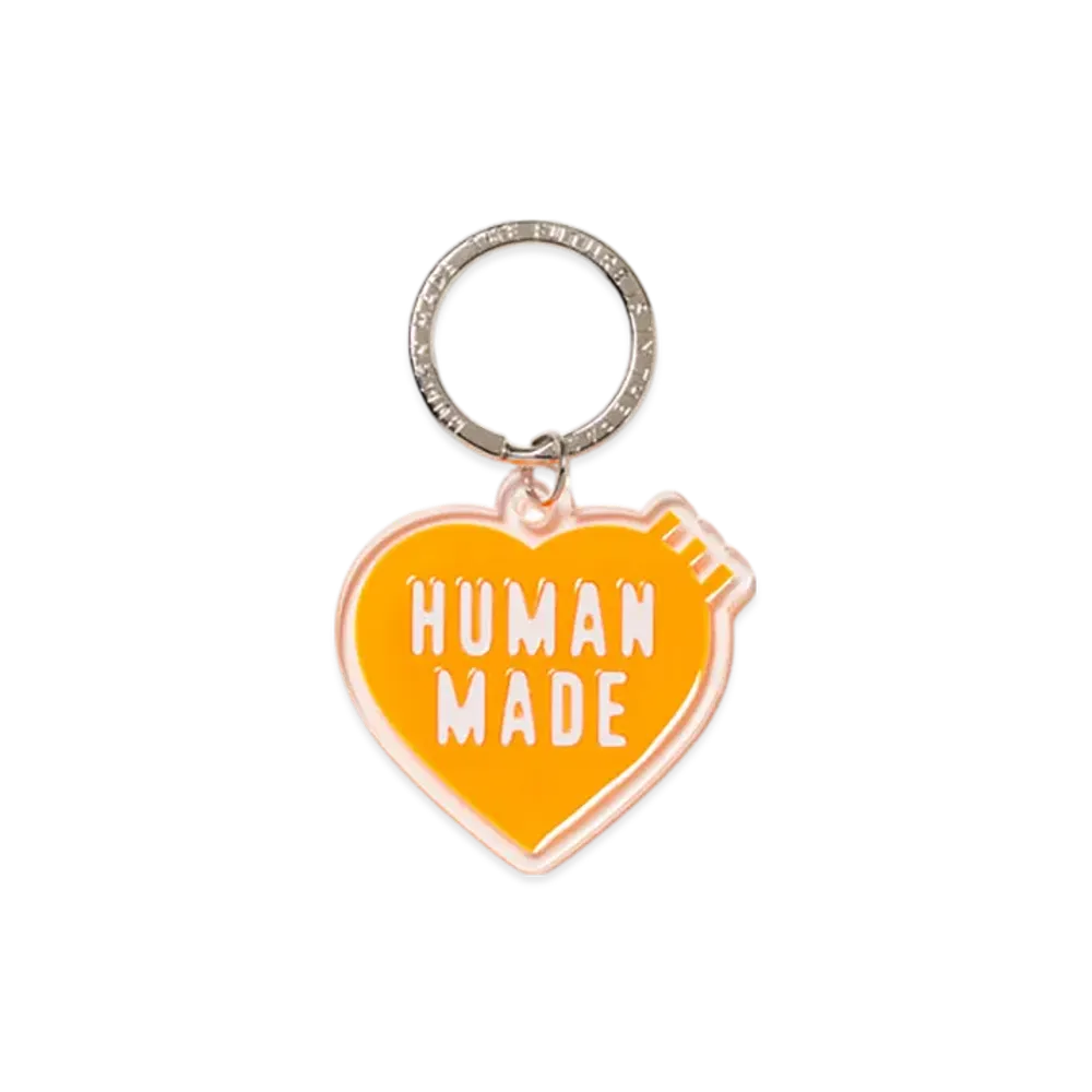 HUMAN MADE Heart Keyring "Orange"