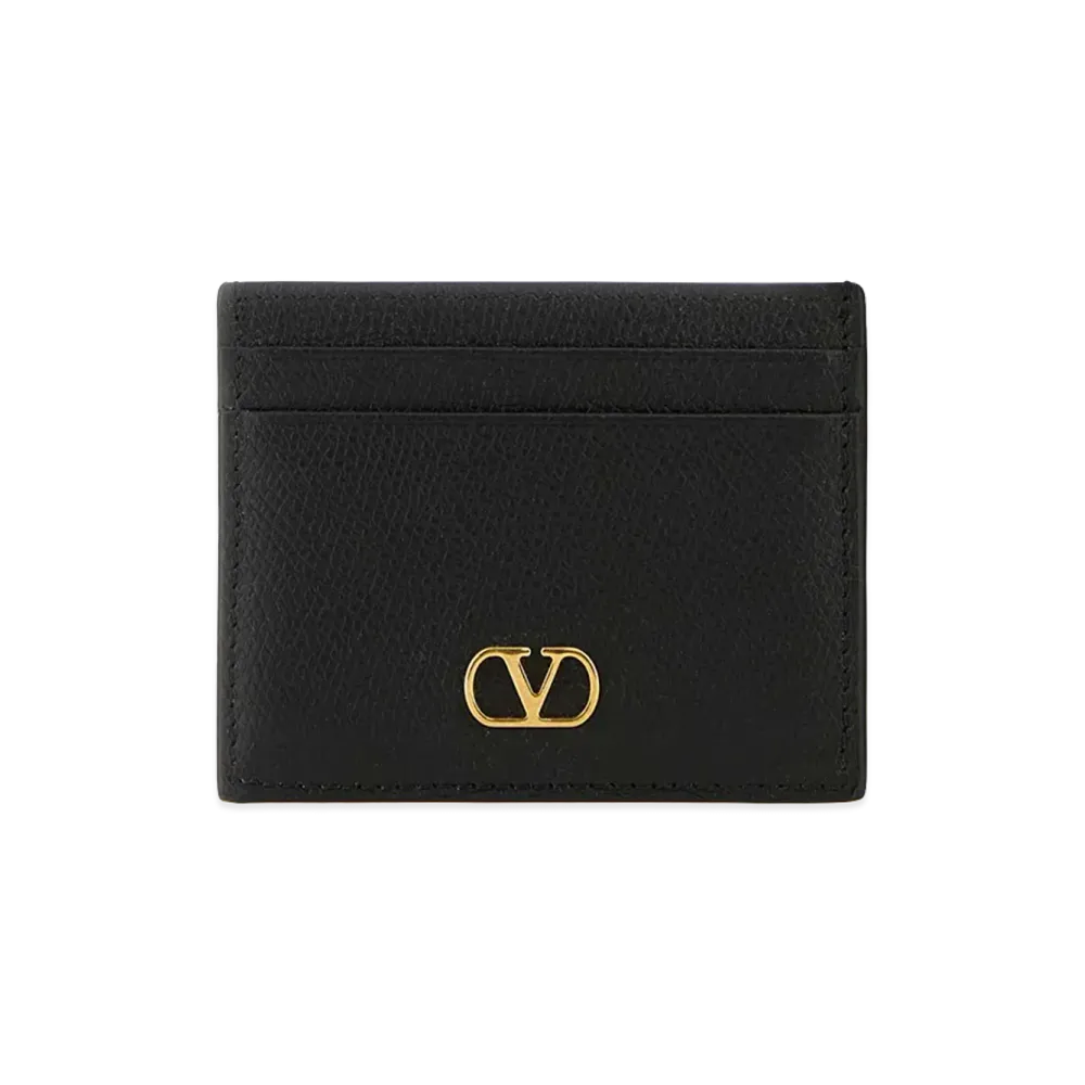 Valentino Women's Leather Card Holder "Black"