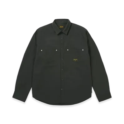 PALACE Cotton Twill Overshirt "Washed Black"