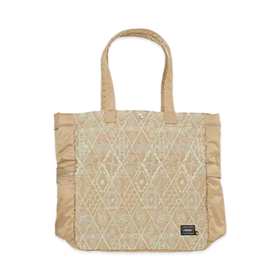 PORTER x mina perhonen 2Way Tote Bag L Symphony "Beige"