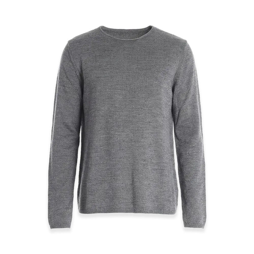 COMME des GARCONS SHIRT Knitted Crewneck Pullover "Gray"