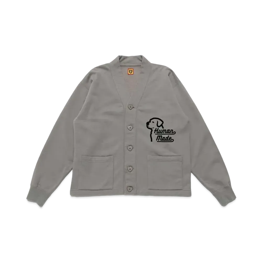 HUMAN MADE SWEATSHIRT CARDIGAN "Grey"