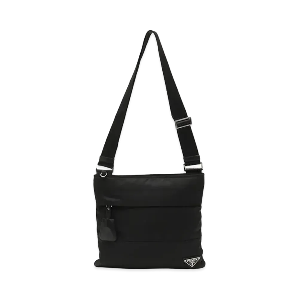 PRADA Nylon Shoulder Bag "Black"