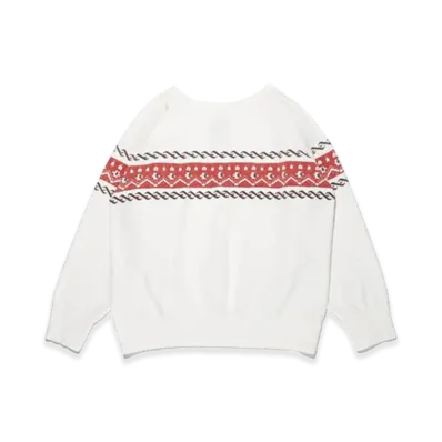 BOW WOW Cross Printed Sweatshirt "White/Red"