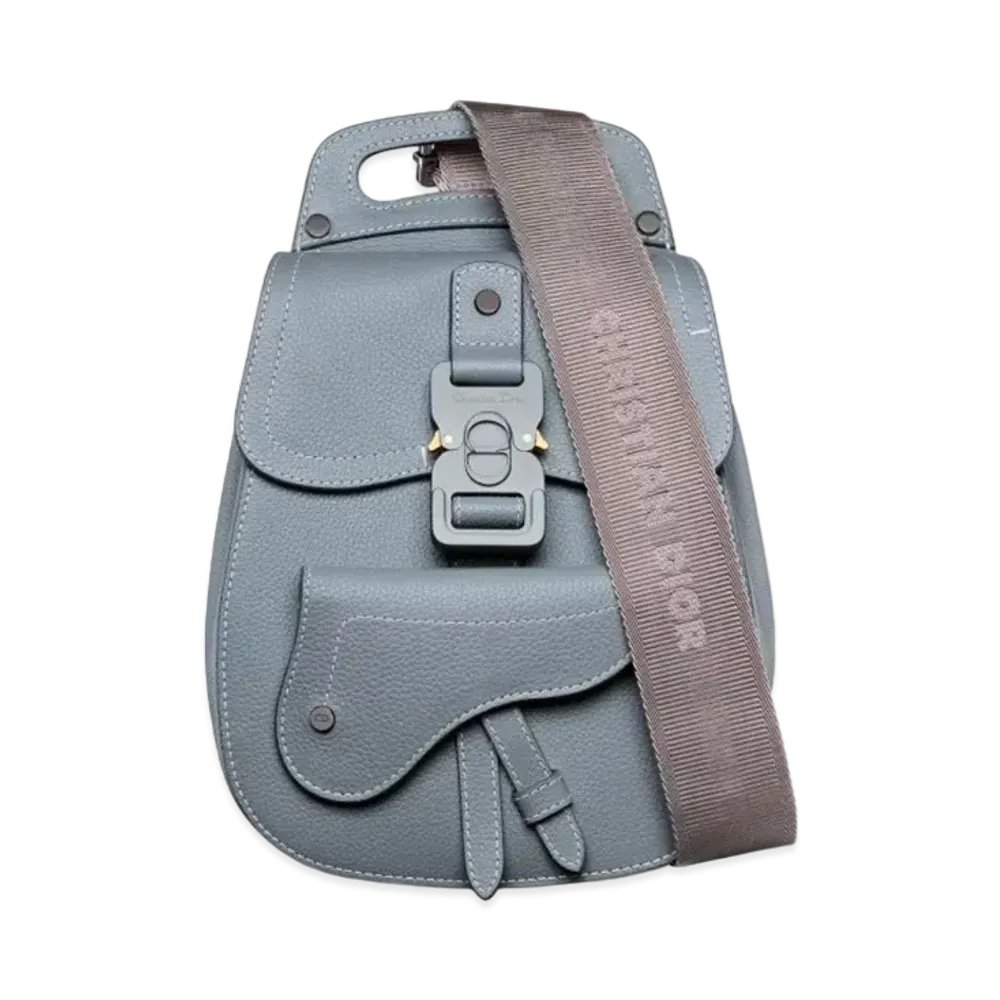 Dior Mini Gallop Sling Bag Grained Calfskin "Gray"