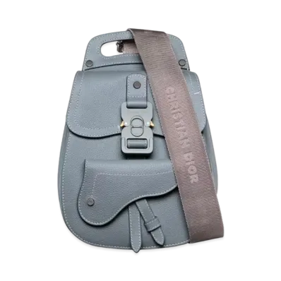 Dior Mini Gallop Sling Bag Grained Calfskin "Gray"
