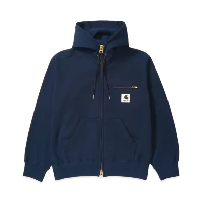 sacai x Carhartt WIP Cotton Jersey Hoodie "Blue"