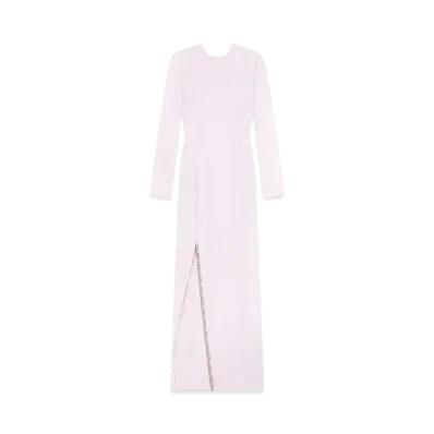 GIVENCHY Evening Dress With Crystals Details "Baby Pink"