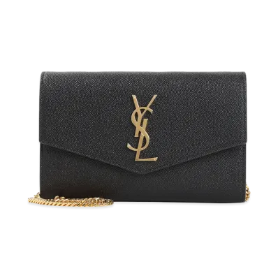 Saint Laurent Women's Monogramme Clutch Bag "Black"