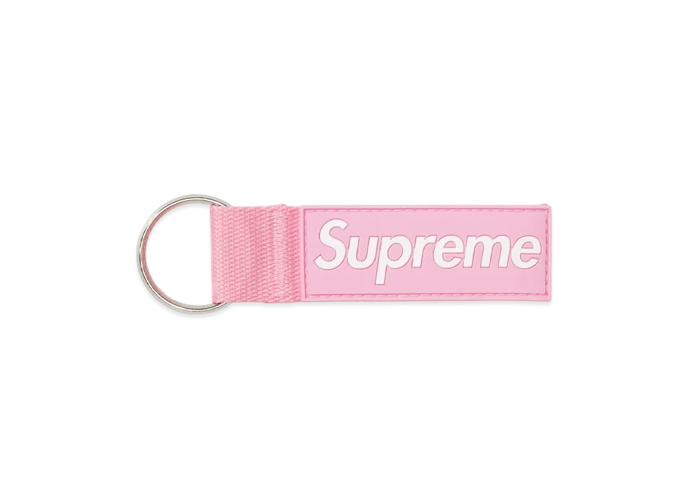 Supreme Webbing Keychain (26SS) "Pink"