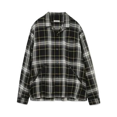 UNDERCOVER Rayon Open Collar Shirt "Black CK"