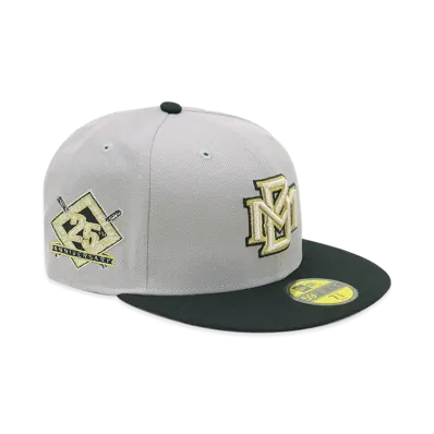 NEW ERA x THE CAP 59Fifty Midnight Royalty Milwaukee Brewers "Gray/Black"
