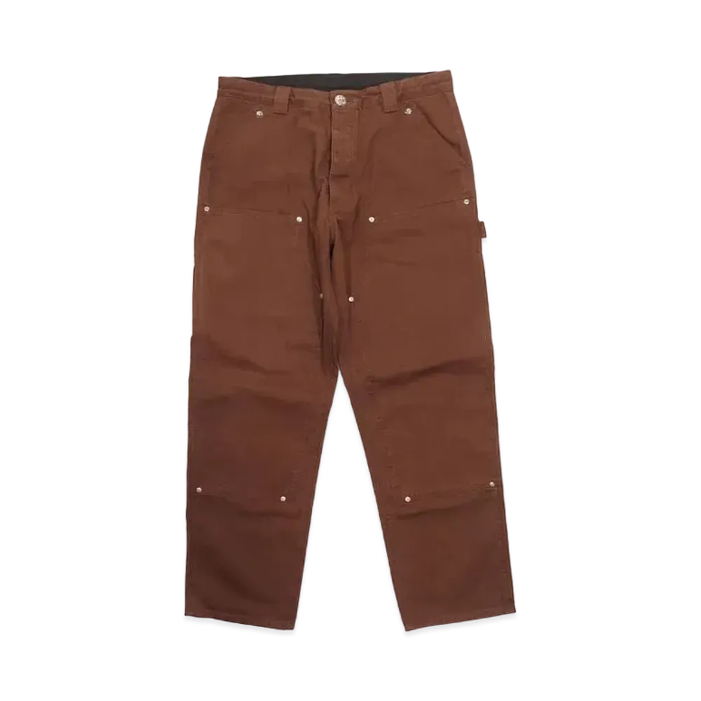 Chrome Hearts Carpenter Canvas Double Knee Pants "Brown"