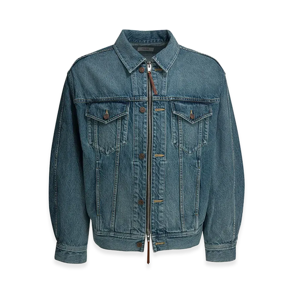 CELINE Jackets & Coats "Light Blue"