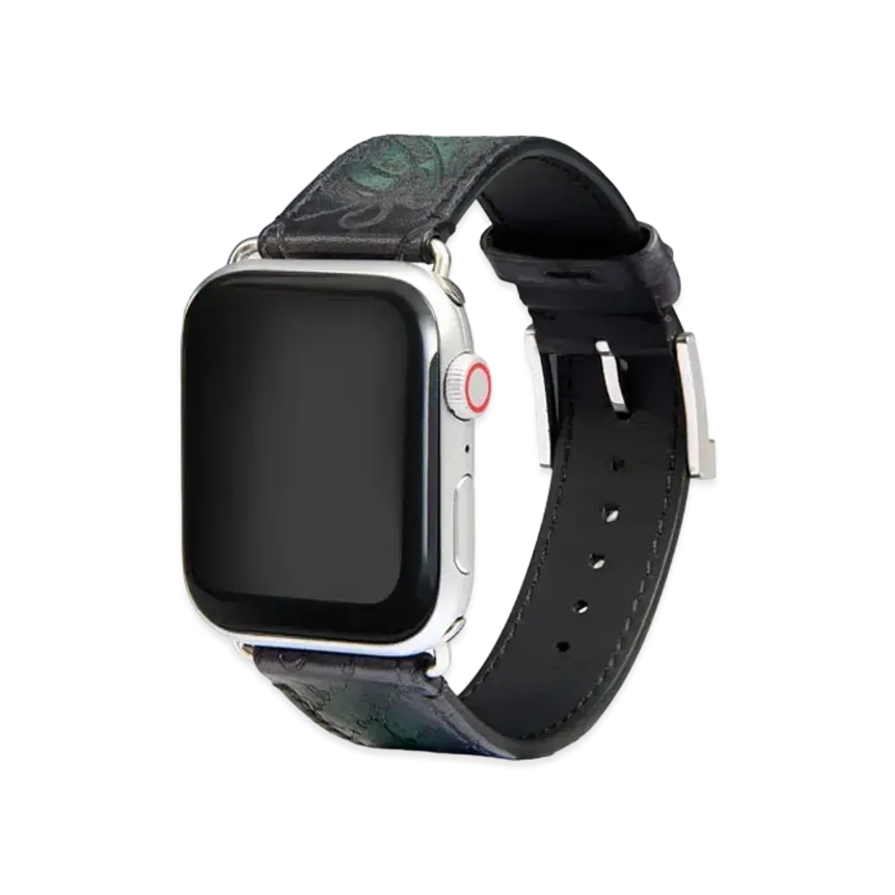 Berluti Apple Watch Bracelet Scritto Leather "Opuntia"