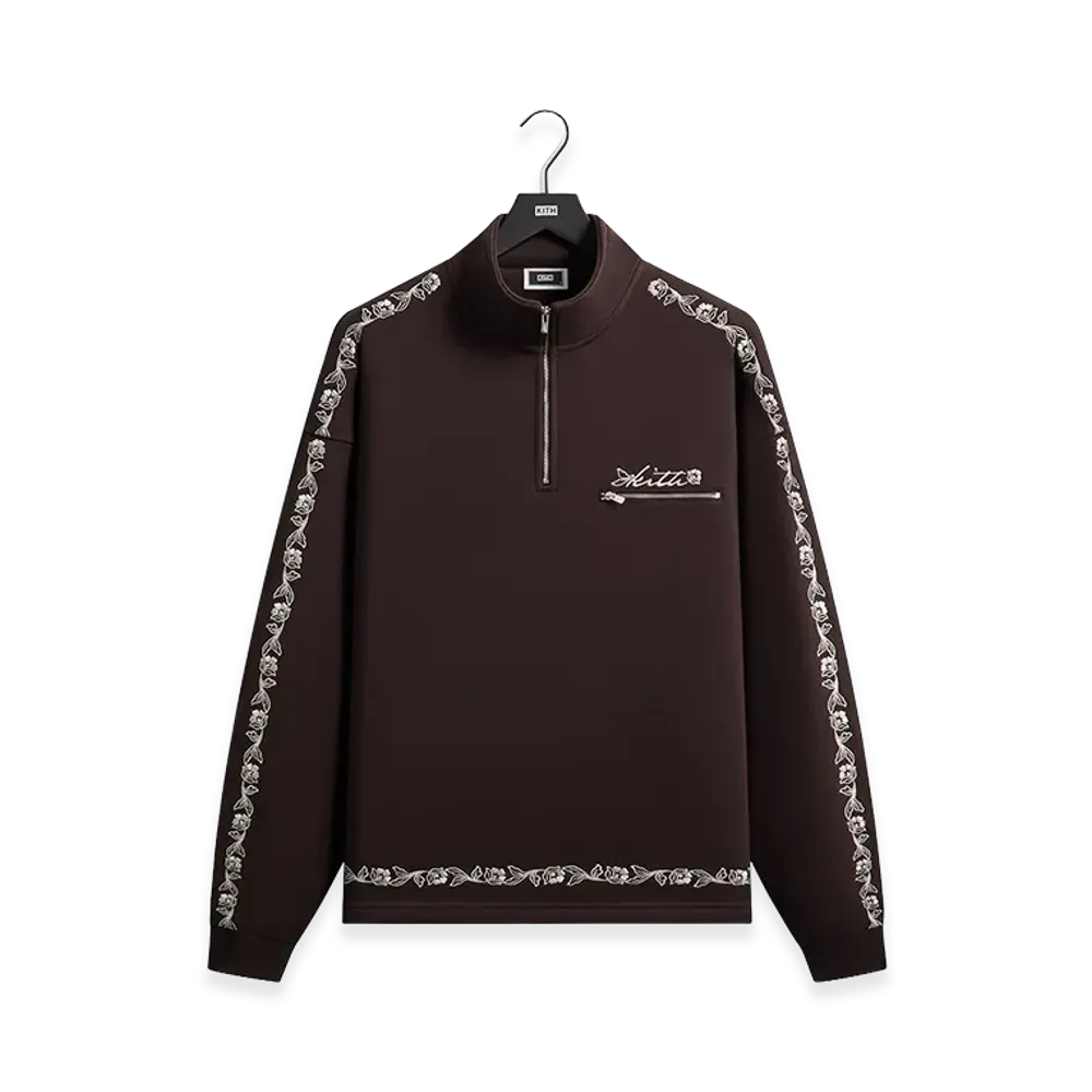 Kith Floral Queensbridge Quarter Zip "Incognito"