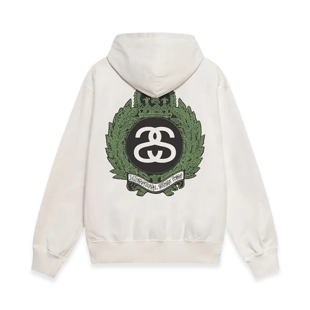 Stussy Crown Wreath Pigment Dyed Hoodie "Natural"