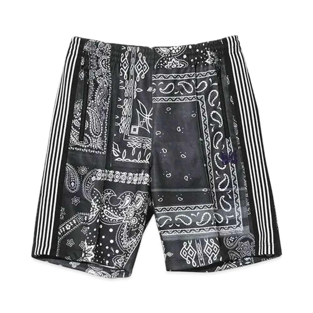 NEEDLES x MIYAGIHIDETAKA Track Short - Bandana Print "Black"