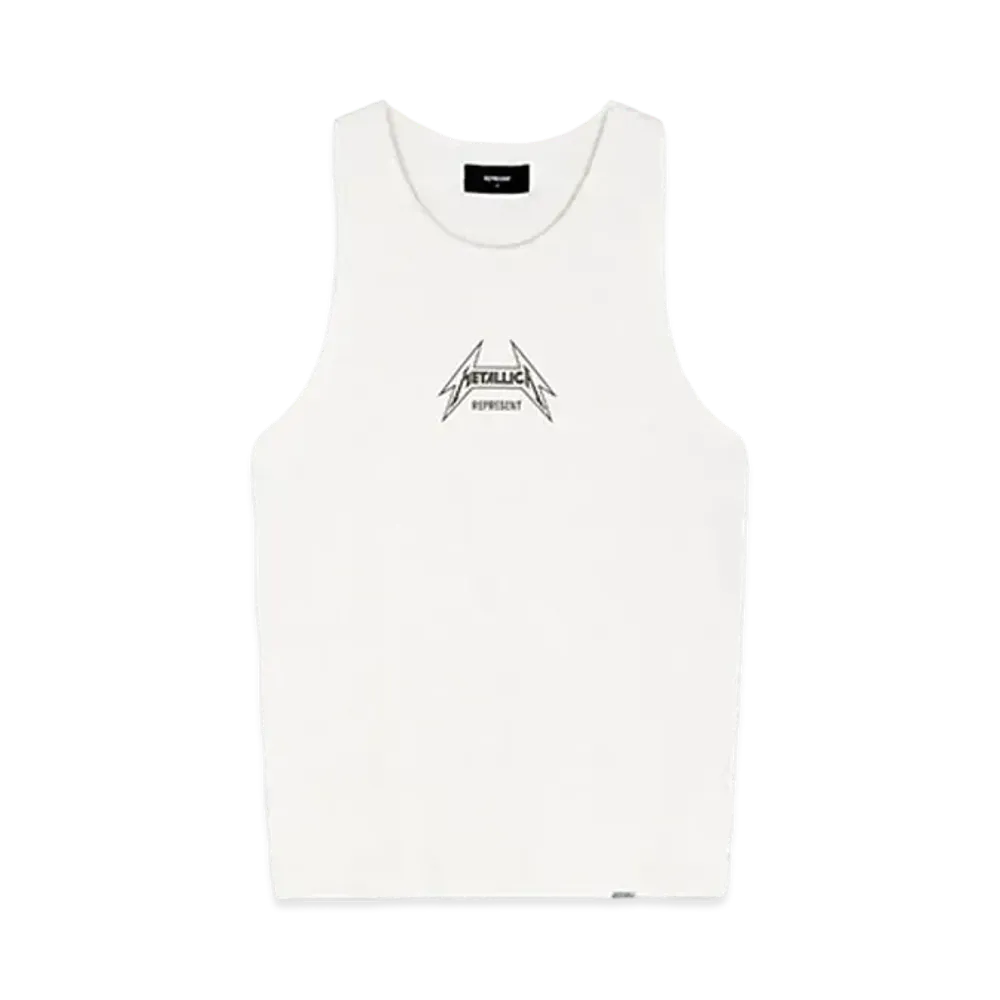 REPRESENT x METALLICA Local Crew Vest "Flat White"