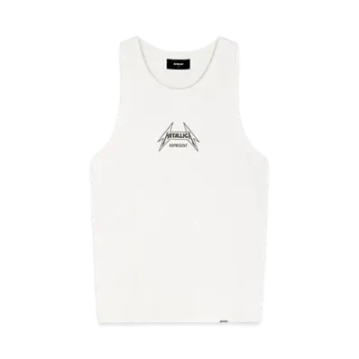 REPRESENT x METALLICA Local Crew Vest "Flat White"
