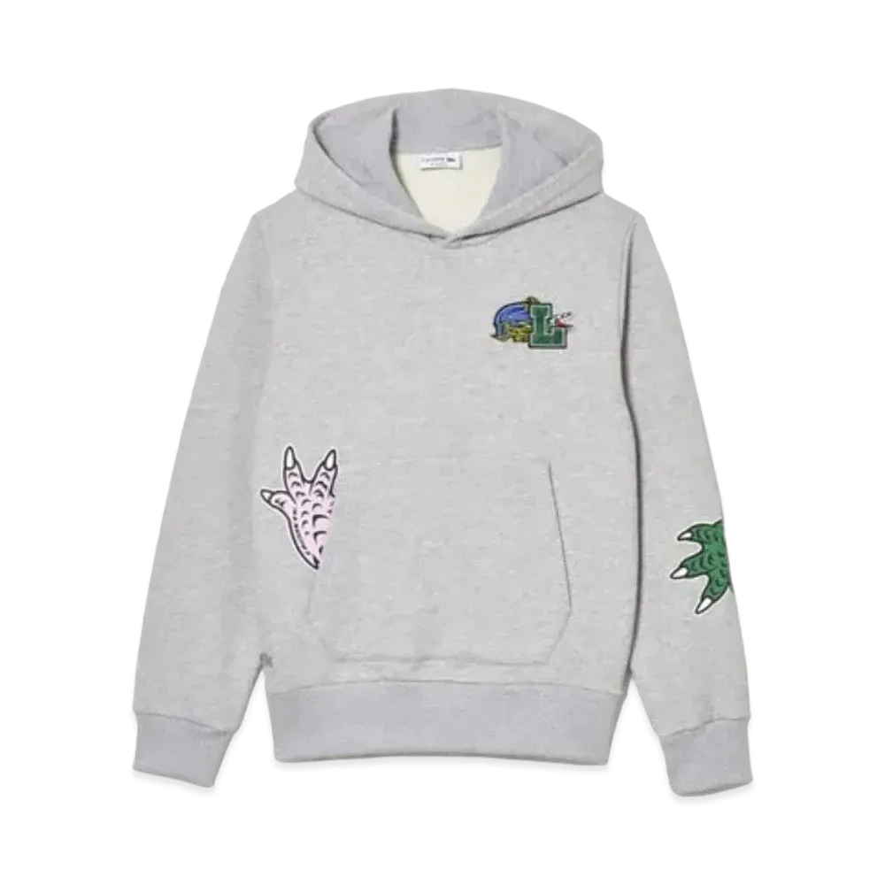 LACOSTE Comics Graphic Sweat Parka "Grey"