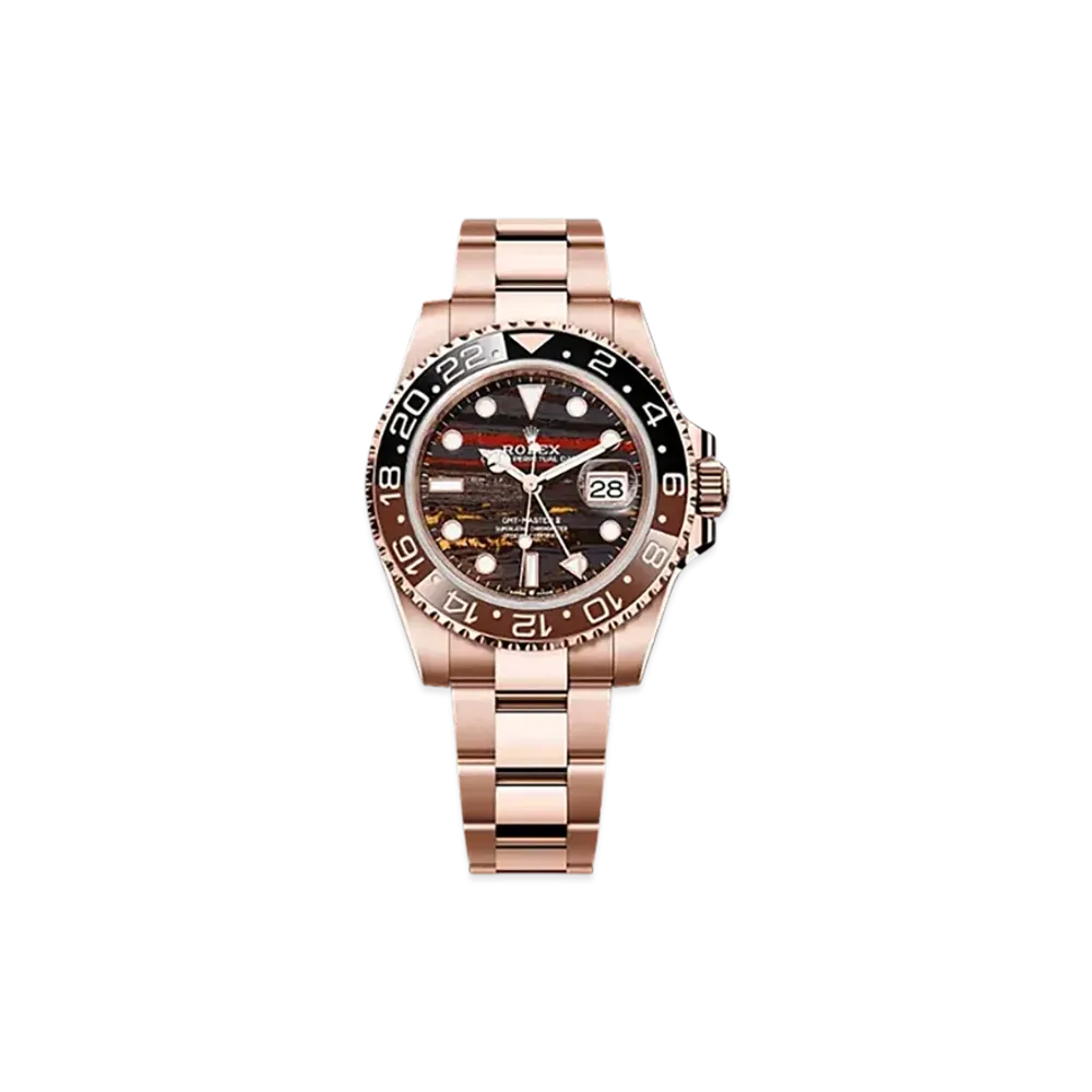 ROLEX GMT-Master II 40mm Everose Gold 126715CHNR "Tiger Iron"