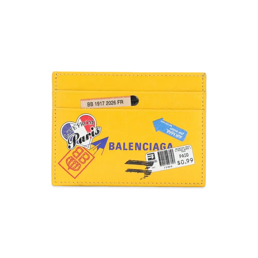 BALENCIAGA Card Holder "Yellow Multicolor"