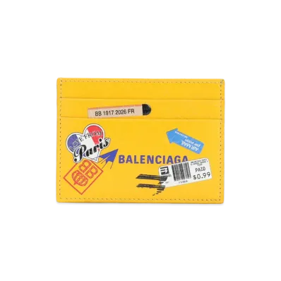 BALENCIAGA Card Holder "Yellow Multicolor"
