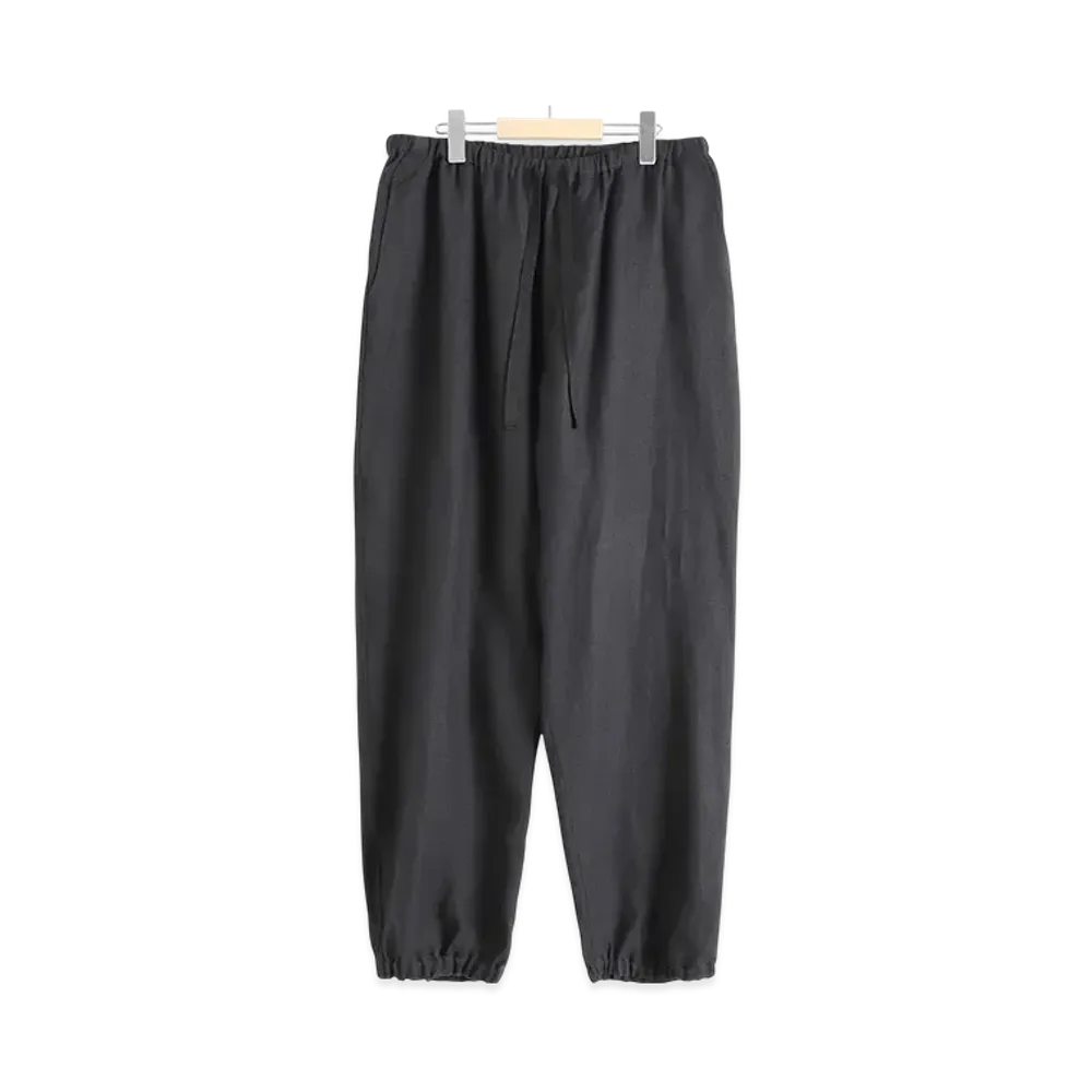 COMOLI Kanapa Drawstring Pants "Black"