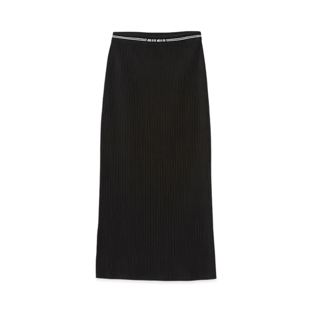 MIU MIU Women's Viscose Skirt "Black"
