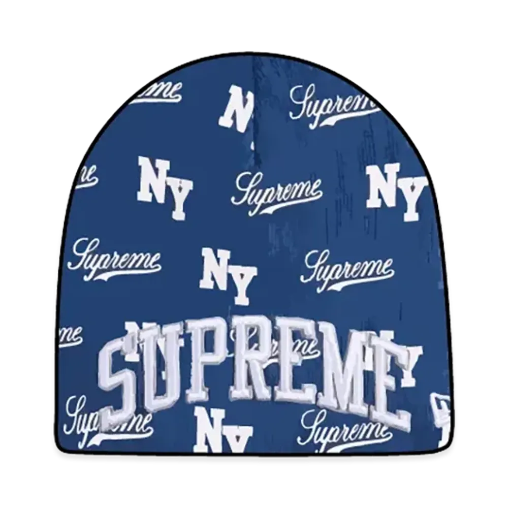 Supreme New Era Monogram Beanie "Royal"