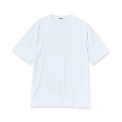 AURALEE Luster Plaiting Tee "White"
