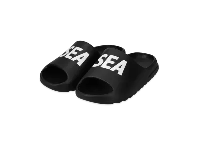 WIND AND SEA Sea Logo Sandals "Black"