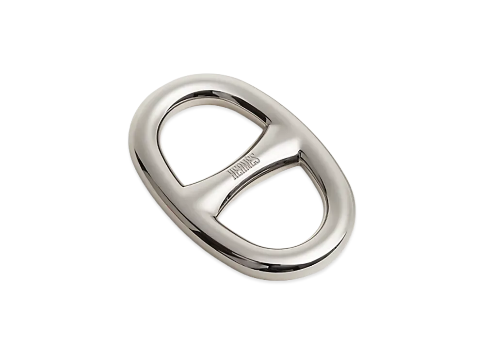 Hermes Scarf Ring 90 Chaine d'Ancre "Palladium"
