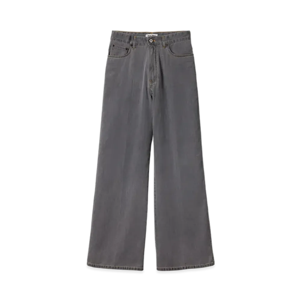 MIU MIU Women's Chambray Jeans "Gray"