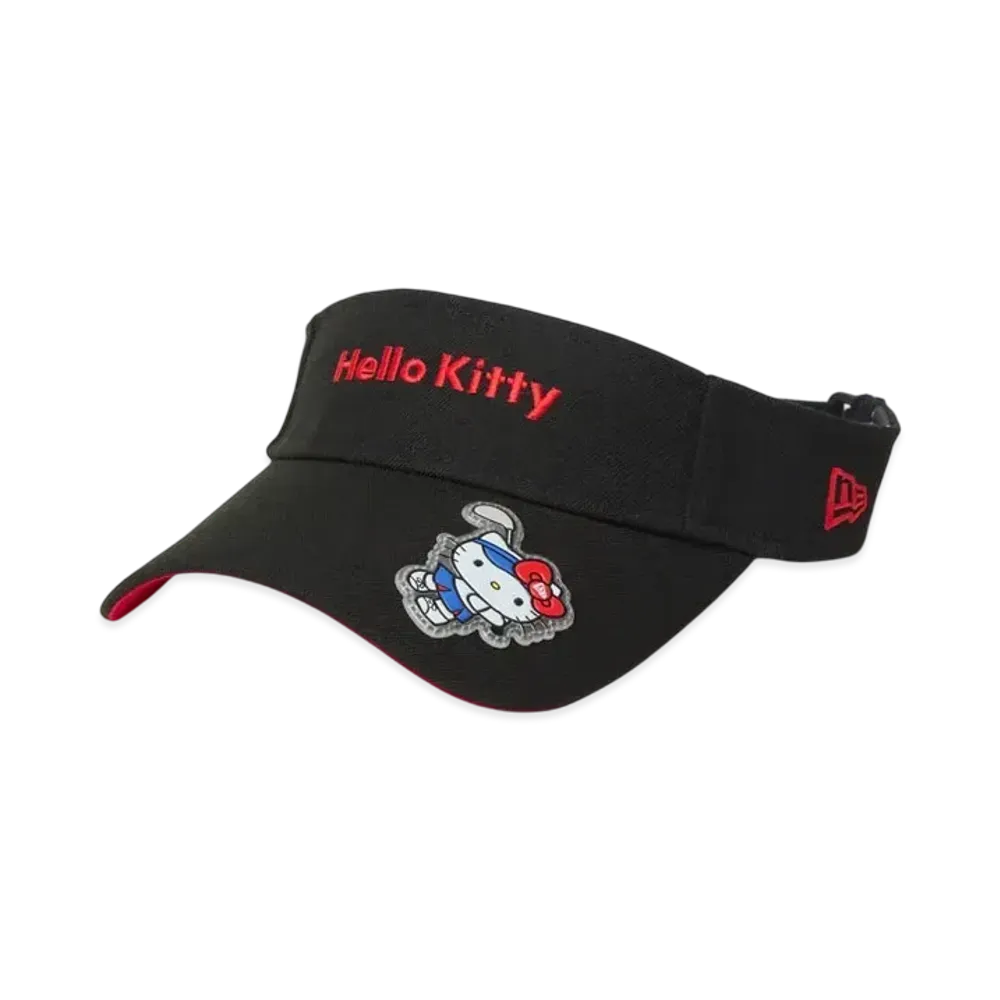 NEW ERA x HELLO KITTY Golf Women's Sun Visor Long Visor "Black"