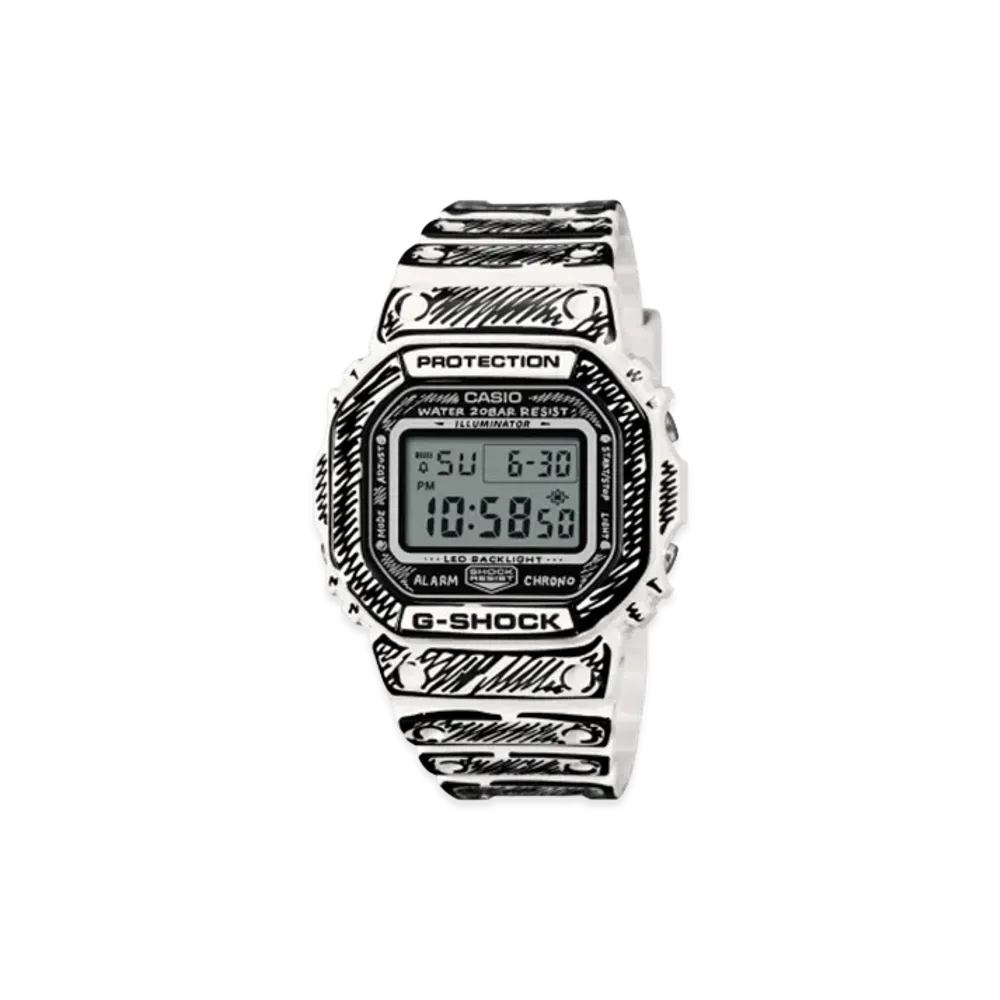Casio G-Shock x Joshua Vides DW-5600JV-7JR "White"