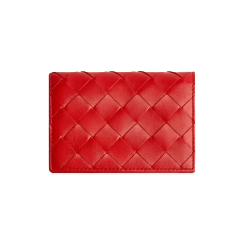 Bottega Veneta Business Card Holder "Chili"