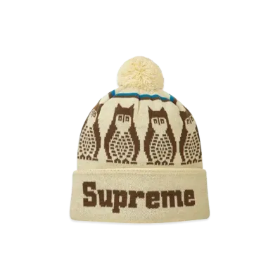Supreme Owls Beanie "Beige/Brown"