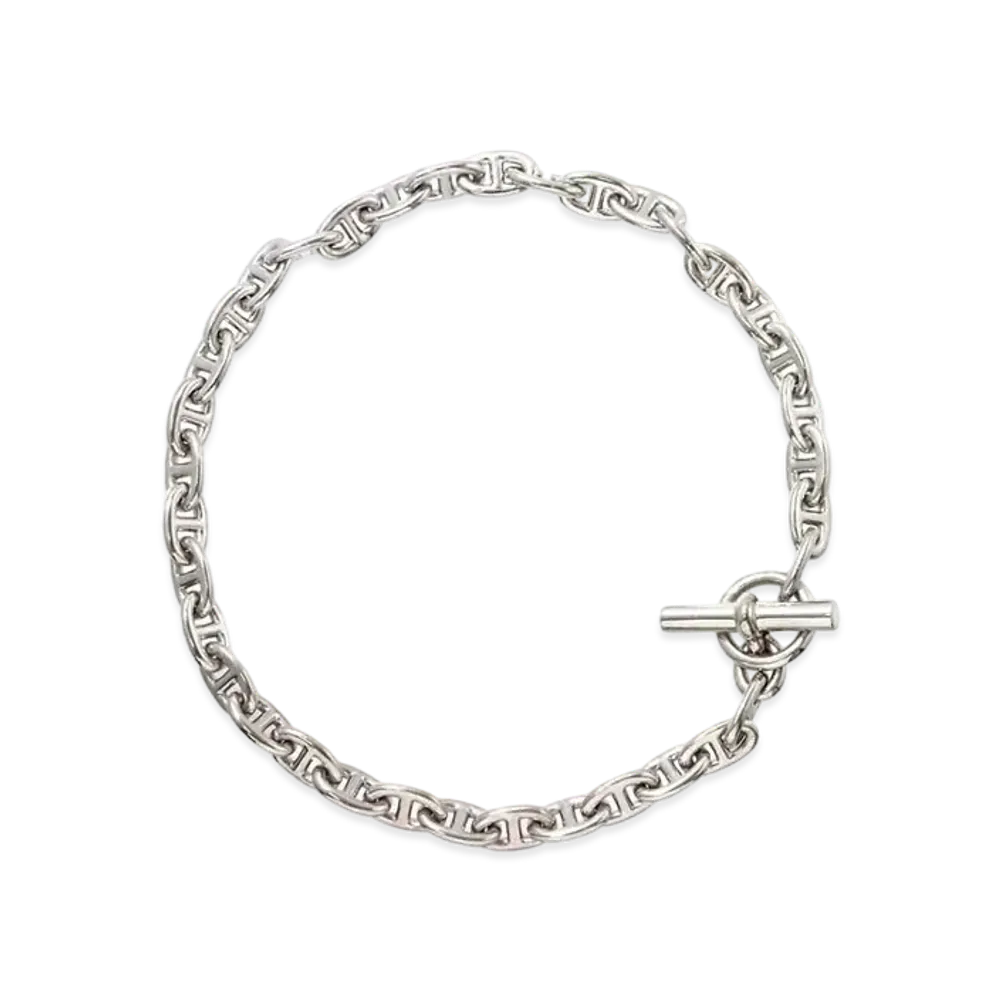 Hermes Chaine D'ancre MM Necklace Medium Model "Silver"